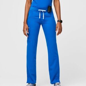 Figs Kade Cargo Style Tall Scrub Pants in Royal Blue